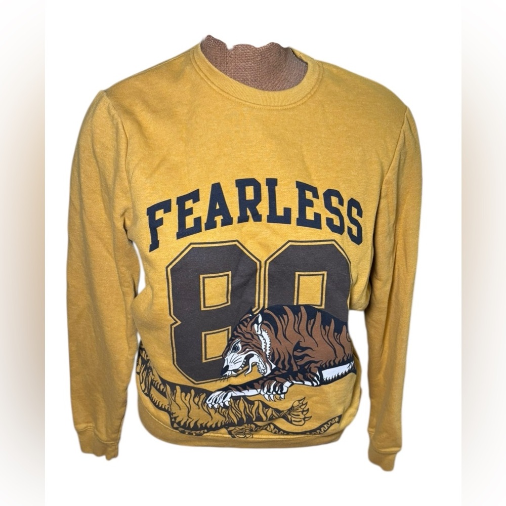 Blind Rooster Fearless Men's Yellow Sweater Size S